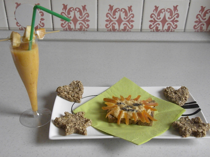 sluníčková svačinka i se smoothie 11