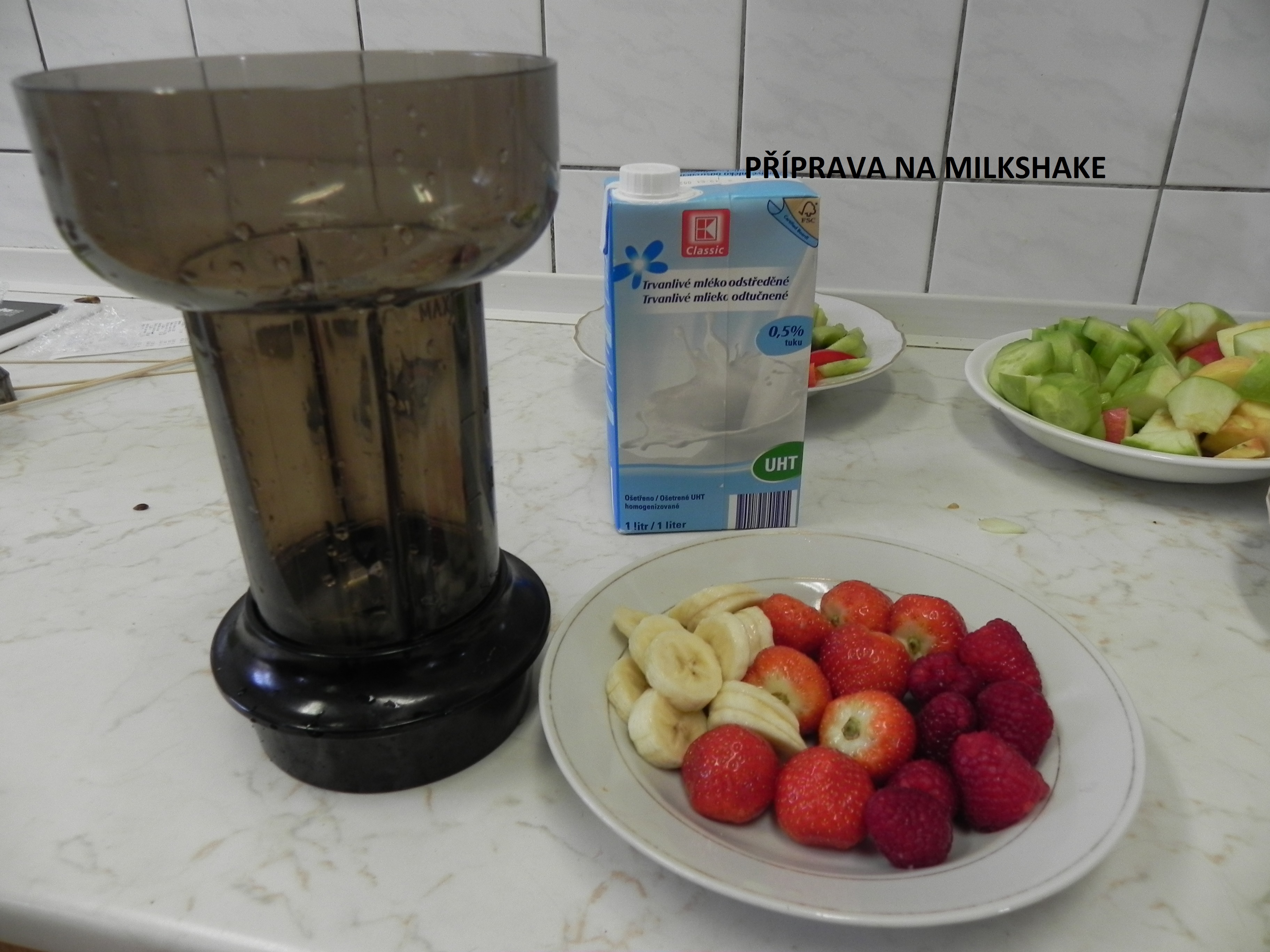 Příprava na milkshake 14