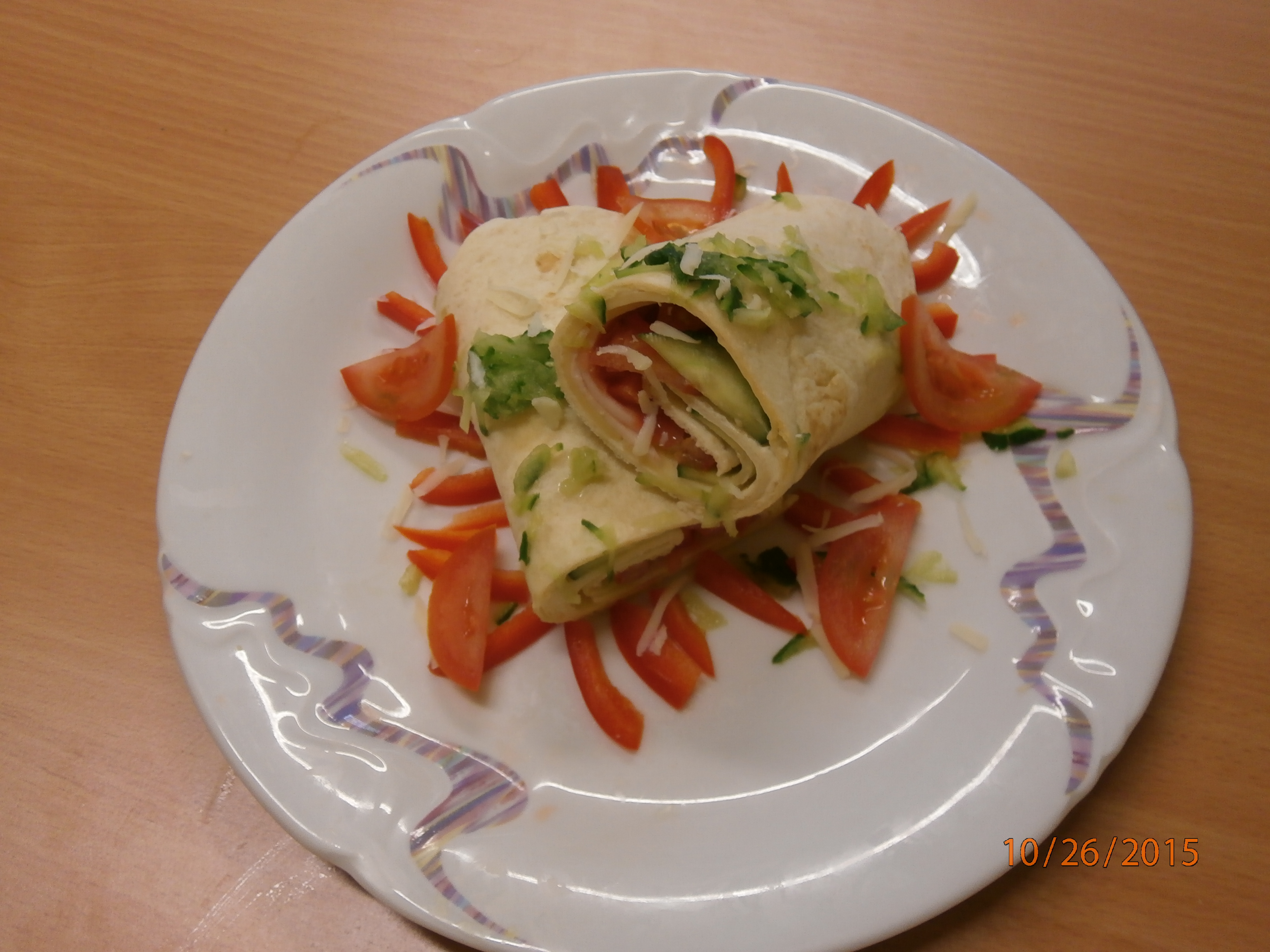 A tortilla se může servírovat. 2